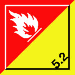 sign keywords :  burn chemical chemicals combustable combustion fires flame flames hazard hazardous hazards hazmat hazzard organic peroxides red white yellow